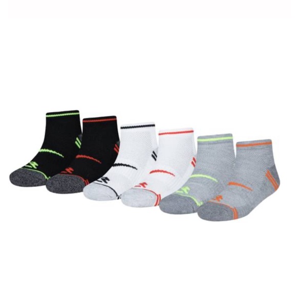 Nike Boys 3Brand Russell Wilson 6-Pack Low Cut Socks - Picture 1 of 6